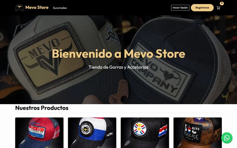 Mevo Store Scroll Preview